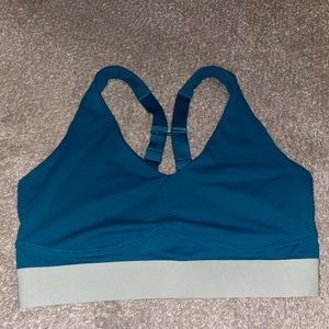 Fabletics teal “all day every day” bra with back clasp